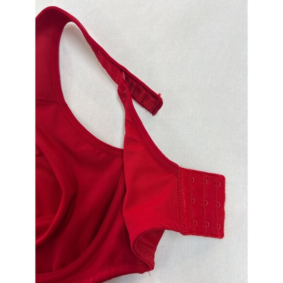 Wacoal Red Underwire Full Coverage Bra 34DD Adjustable Straps - Picture 6 of 8